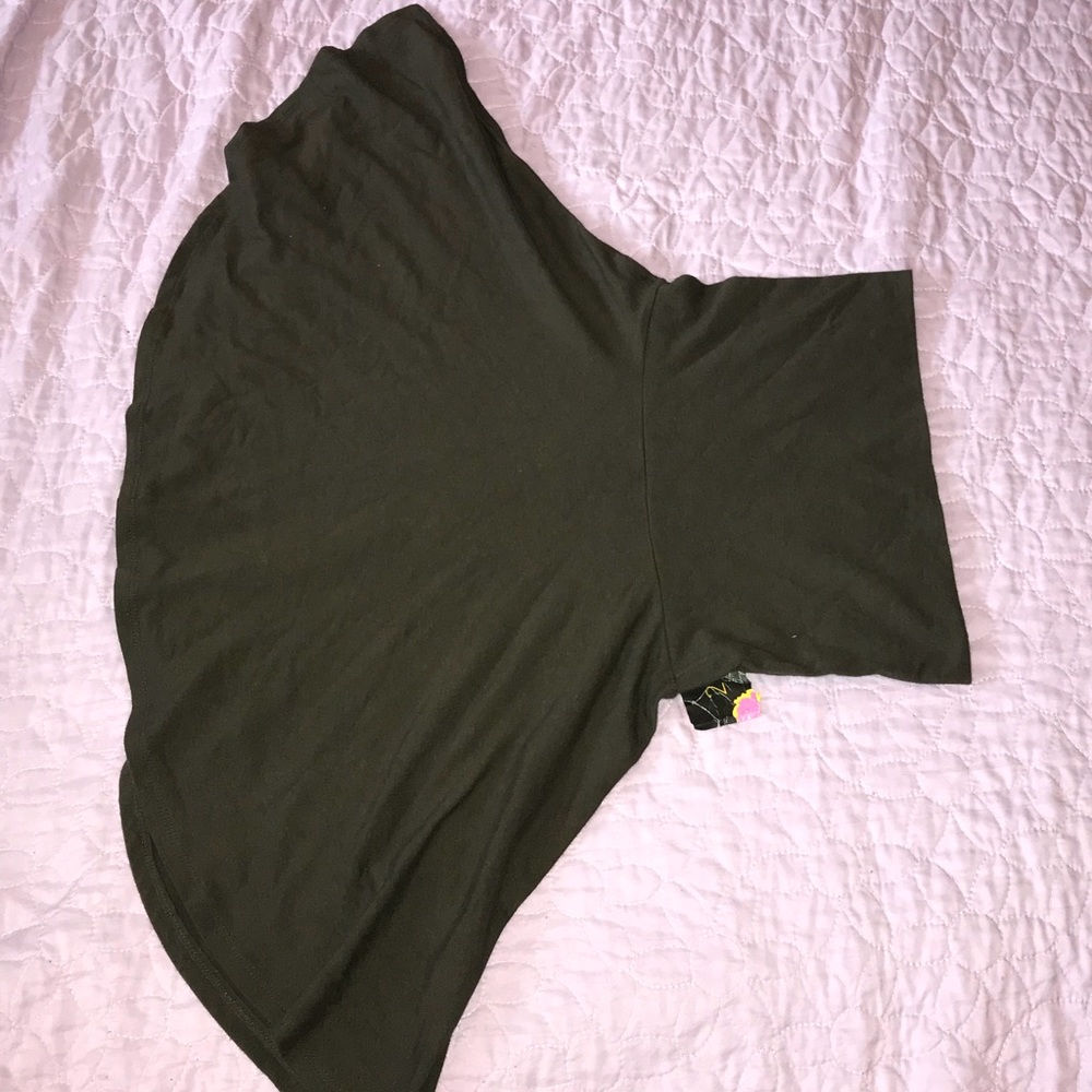 Olive green mini skirt from forever 21